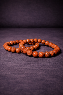 Gold Sandstone Bead Bracelet - 8 MM-1