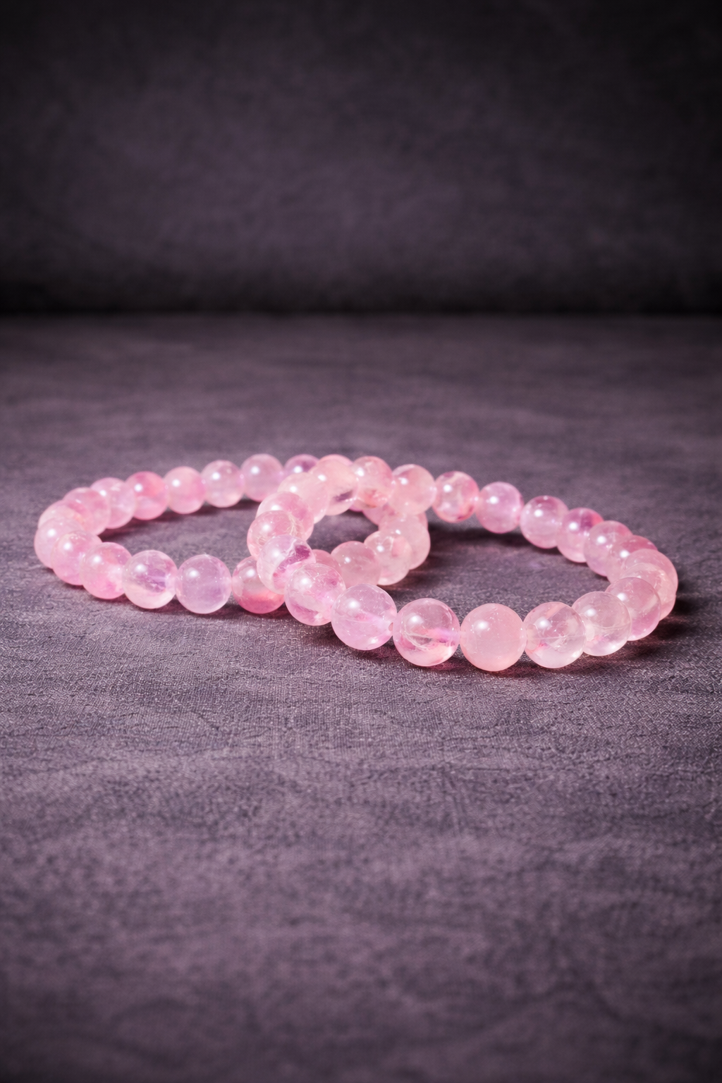 Rose Quartz Bead Bracelet - 8 MM