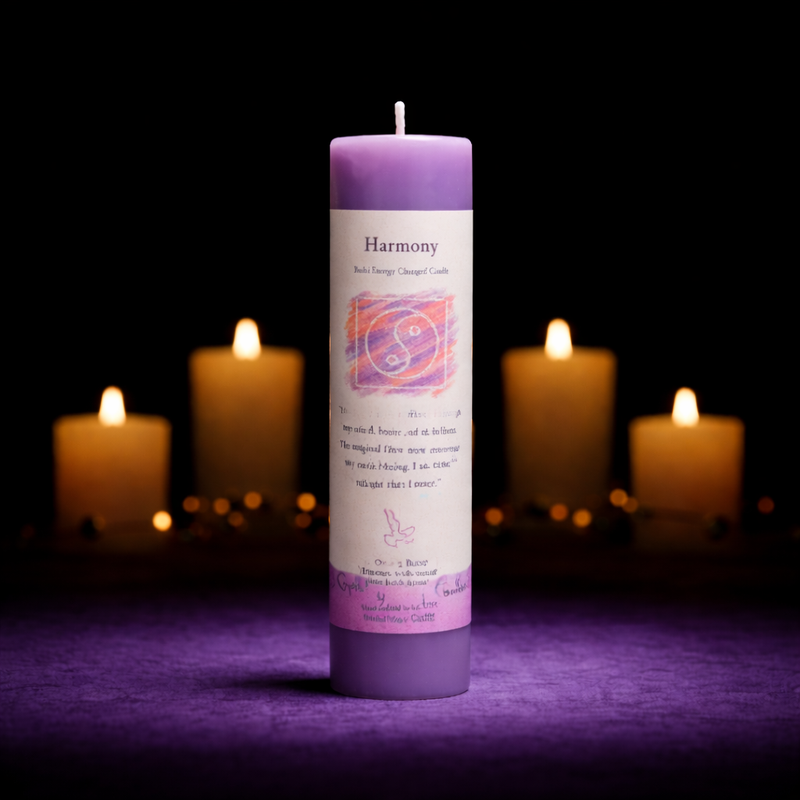 Reiki Herbal Pillar Candle Harmony-1