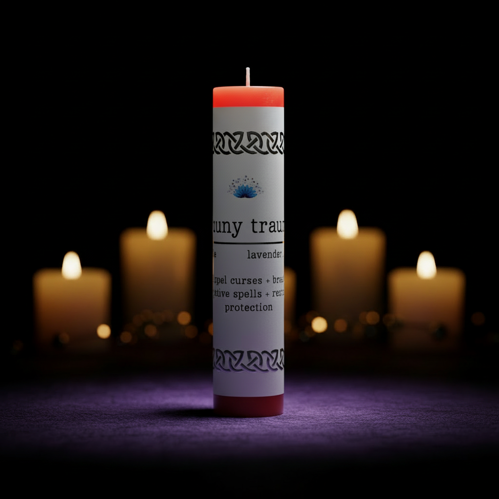 Manifestation Pillar Candle Burn my Trauma