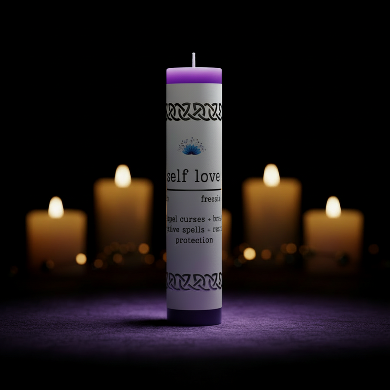 Manifestation Pillar Candle Self Love-1