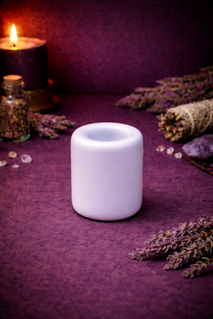 Ceramic Chime Candle Holder - White-1