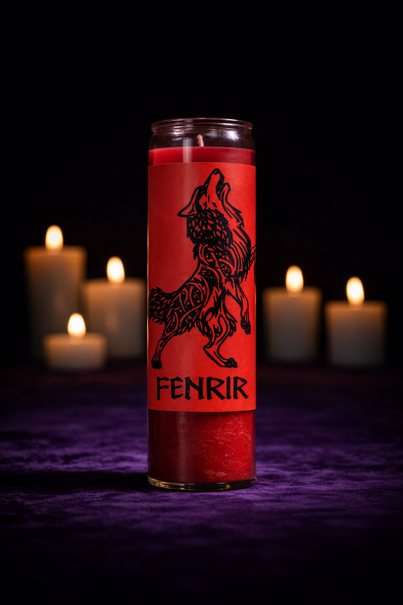 Deity 7 Day Candle - Fenrir-1