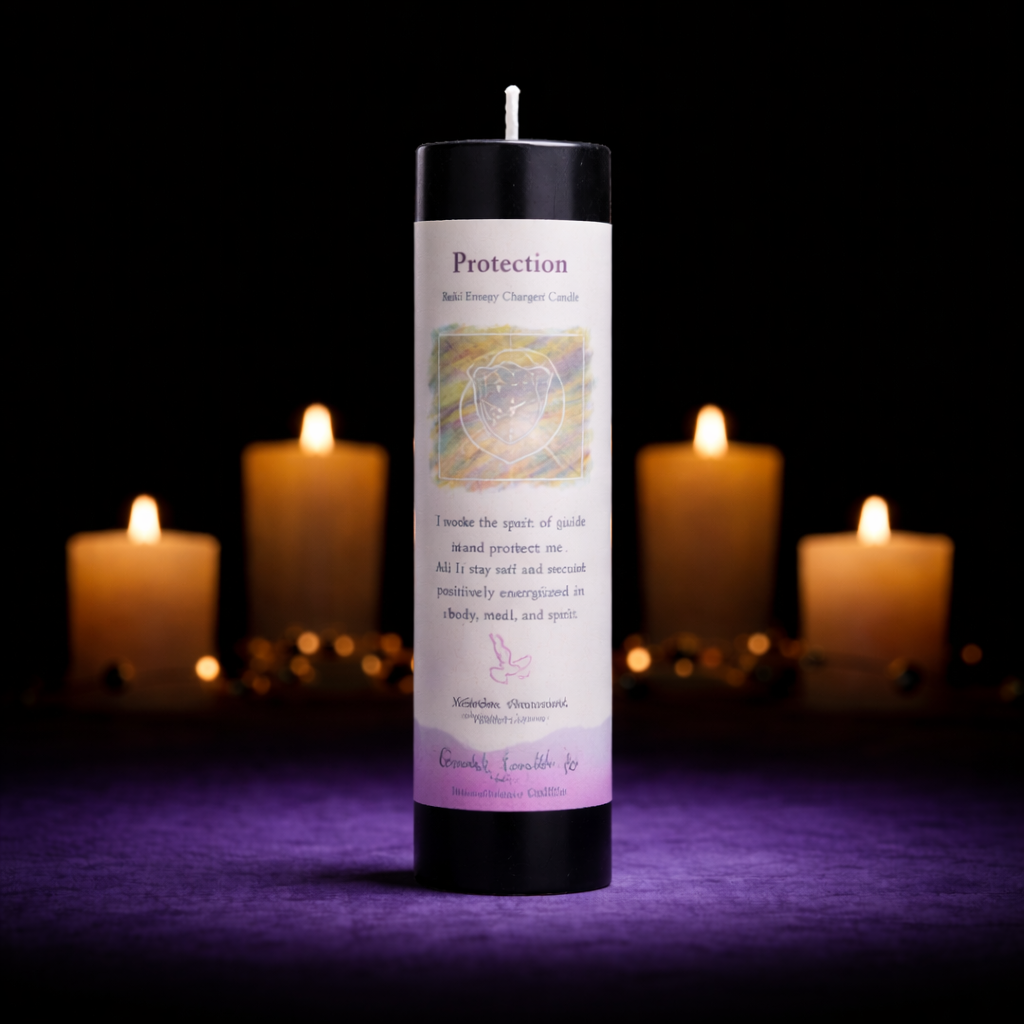 Reiki Herbal Pillar Candle Protection