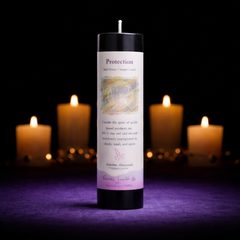 Reiki Herbal Pillar Candle Protection-1
