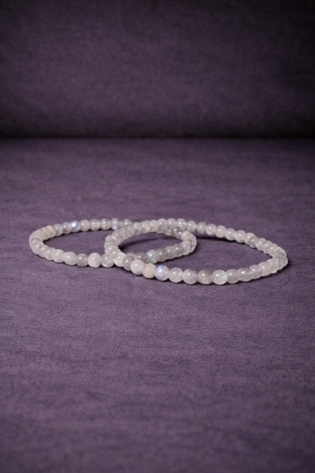 Labradorite Bead Bracelet - 4 MM-1