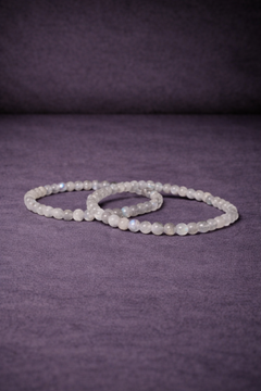 Labradorite Bead Bracelet - 4 MM-1