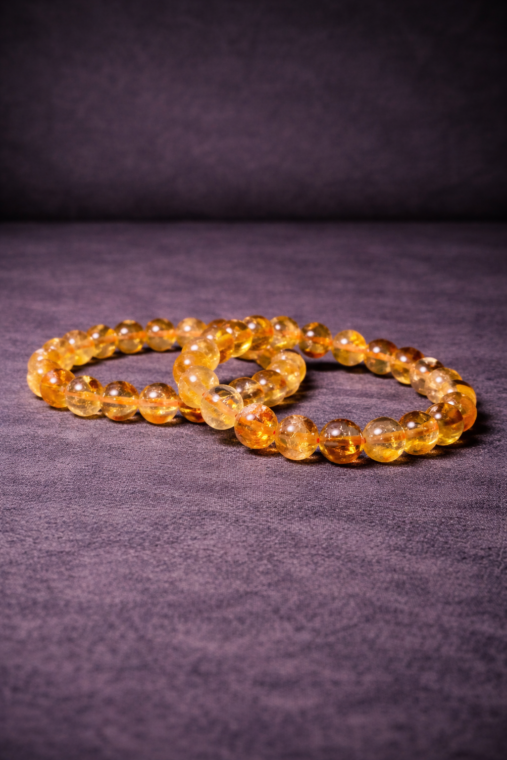 Citrine Bead Bracelet - 8 MM