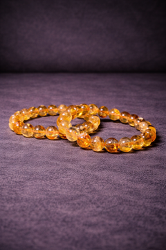Citrine Bead Bracelet - 8 MM-1