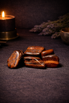Red Tiger Eye Tumbles-1