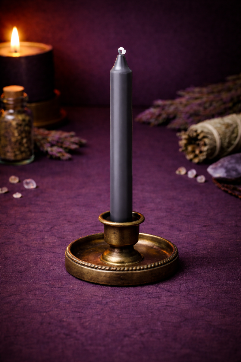 Chime Candle - 4in - Grey-1