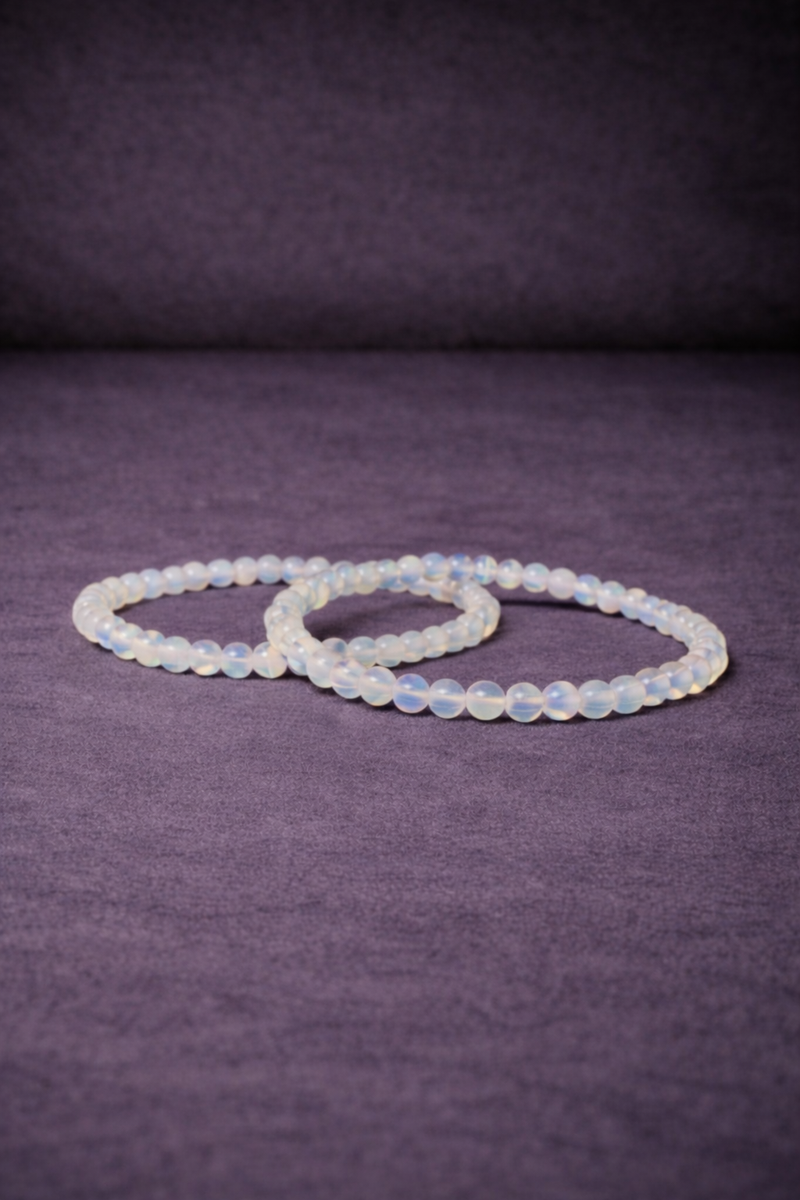 Opalite Bead Bracelet - 4 MM-1