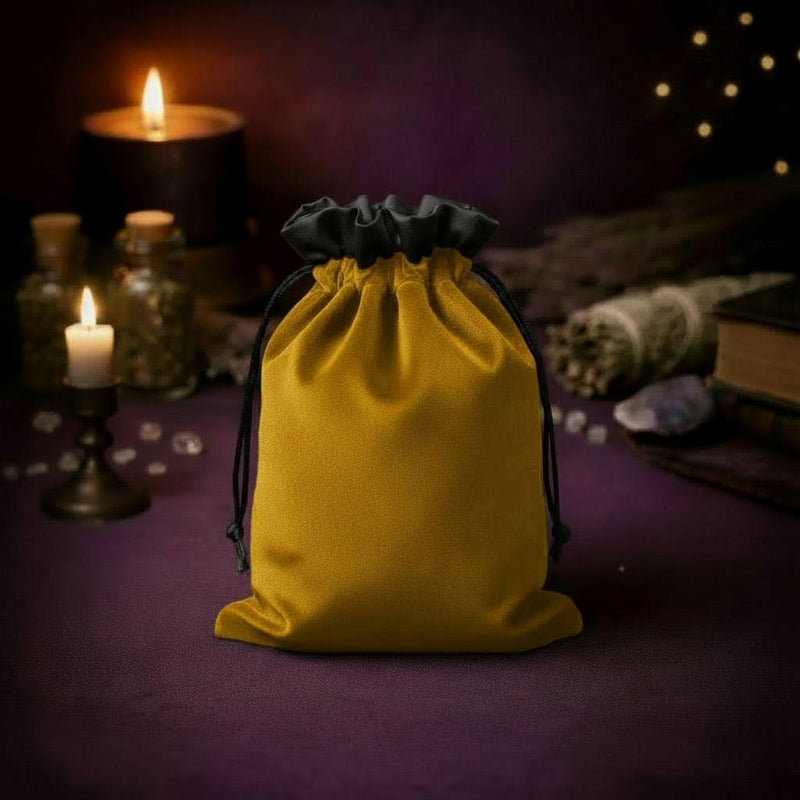 Velvet Bag with Satin Yellow/Black - Norse Foundry-1