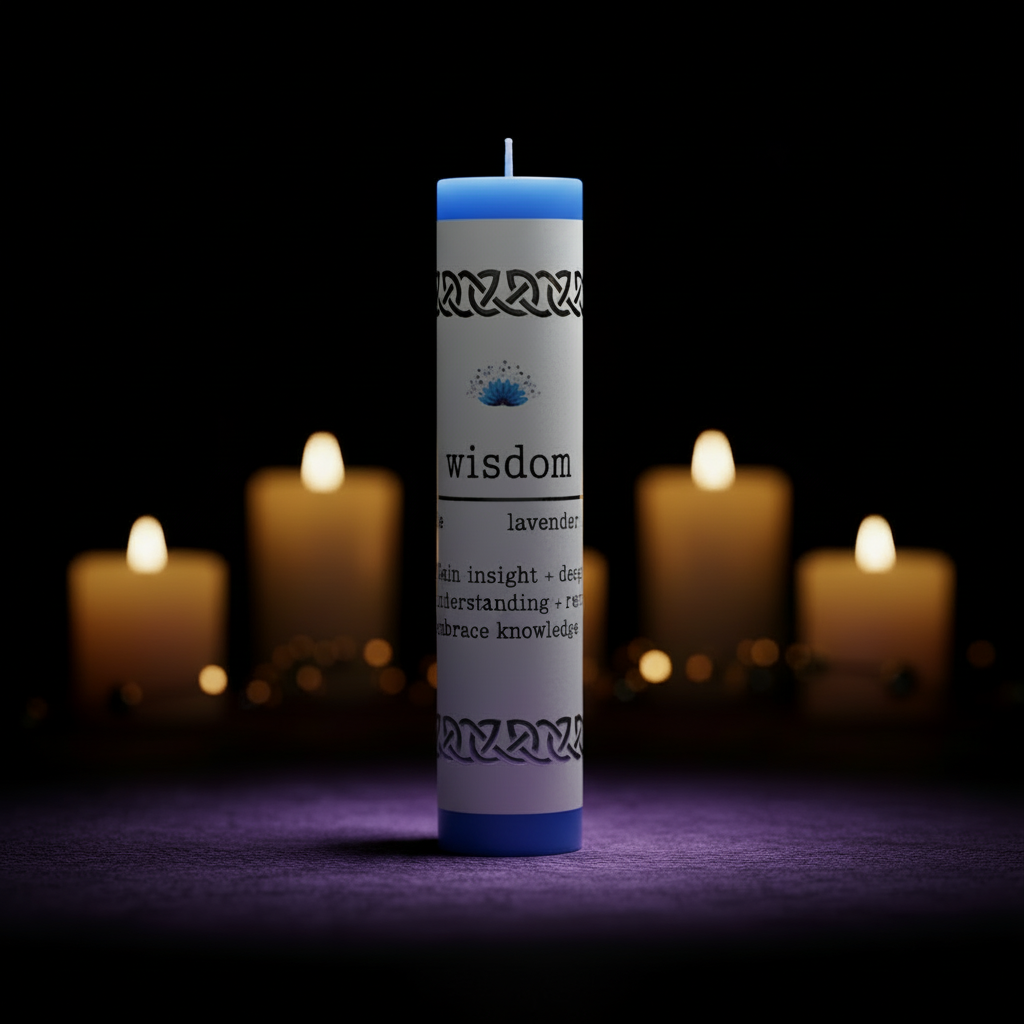 Manifestation Pillar Candle Wisdom