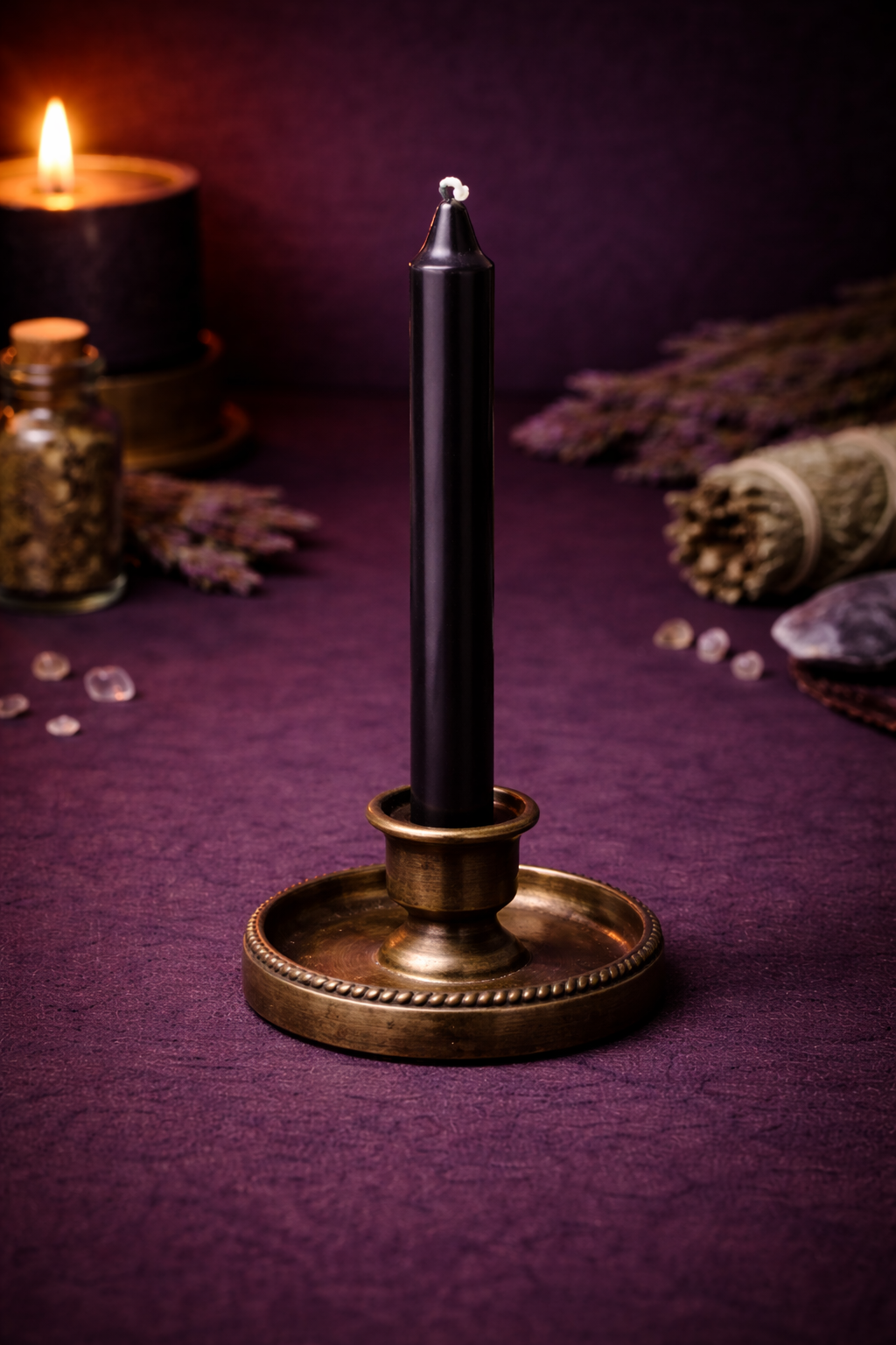 Chime Candle - 4in - Black