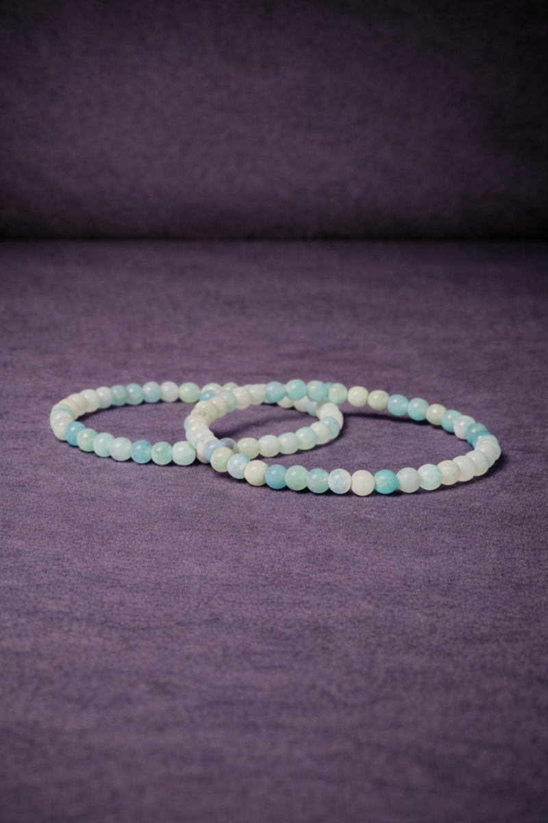 Amazonite Bead Bracelet - 4 MM-1