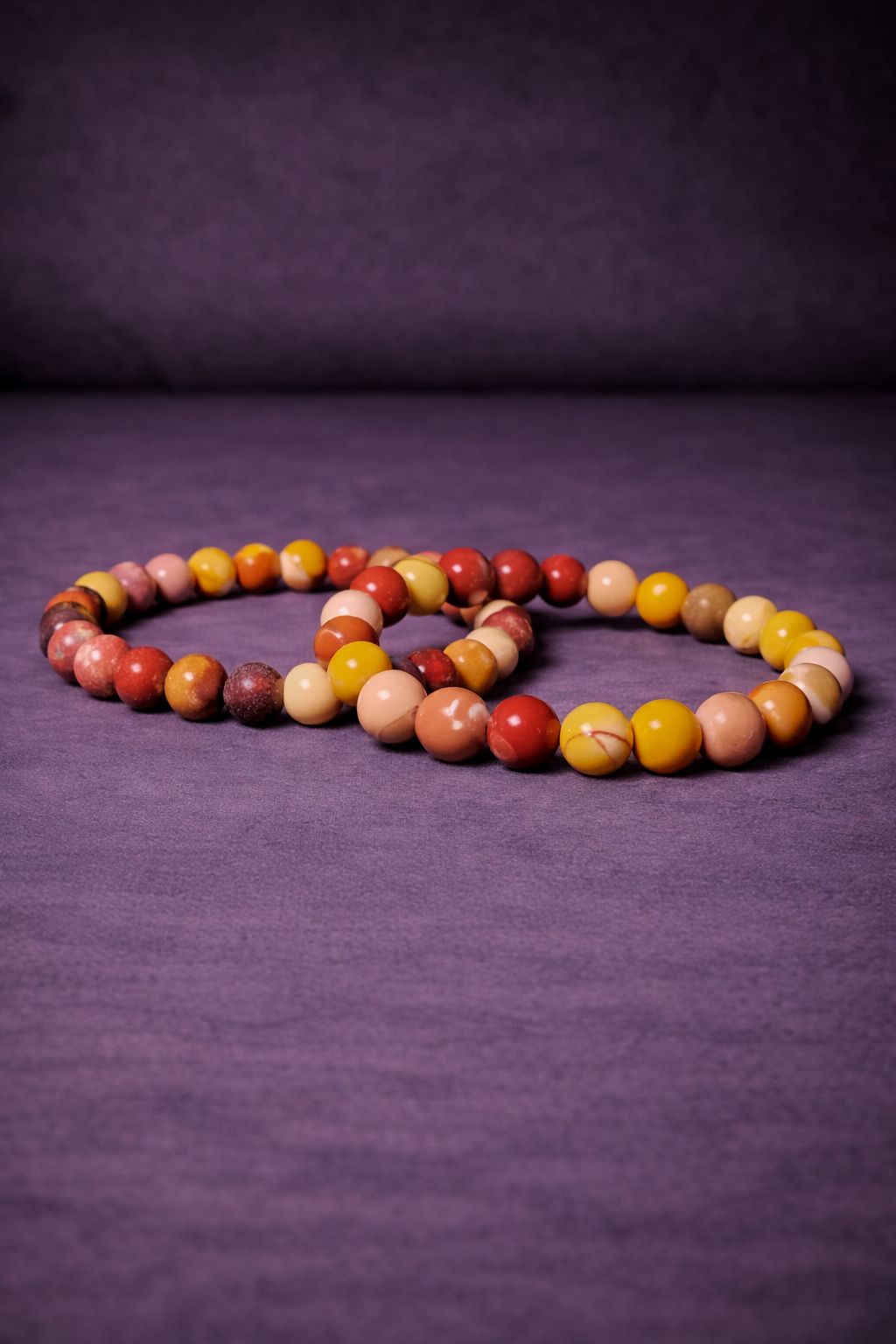 Mookaite Bead Bracelet - 8 MM
