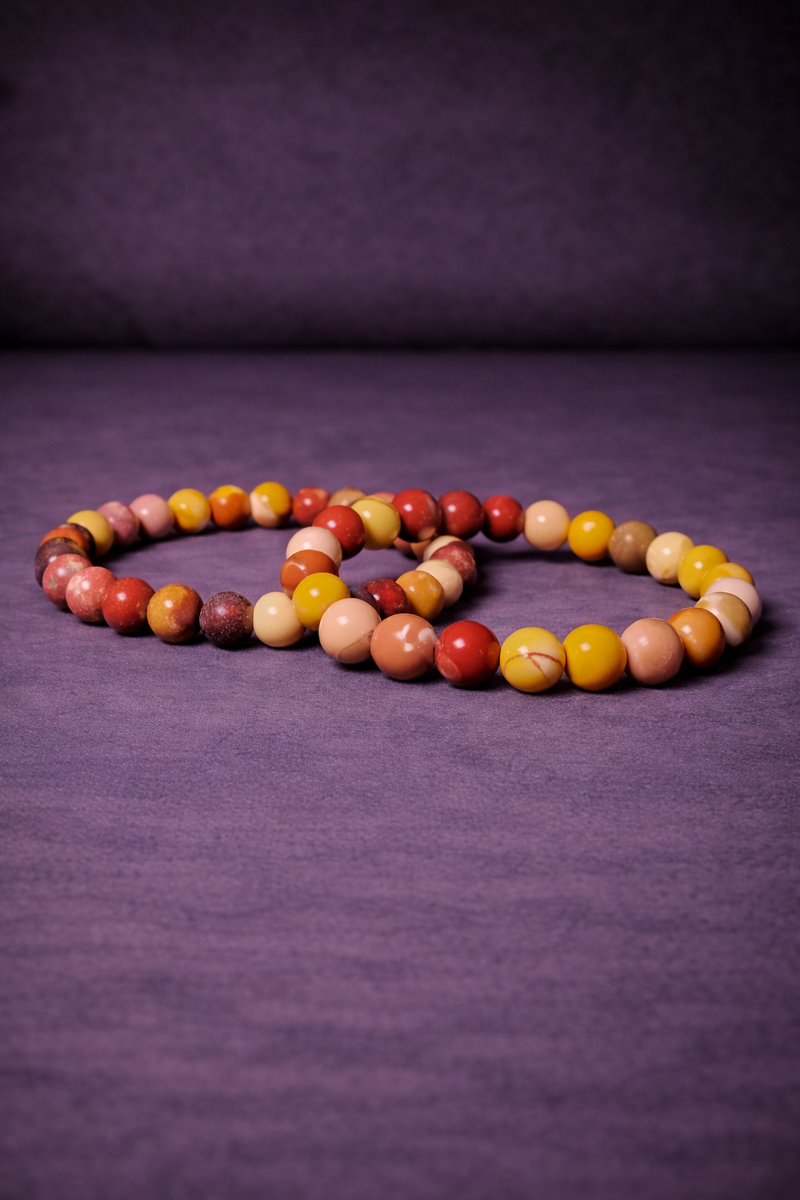 Mookaite Bead Bracelet - 8 MM-1