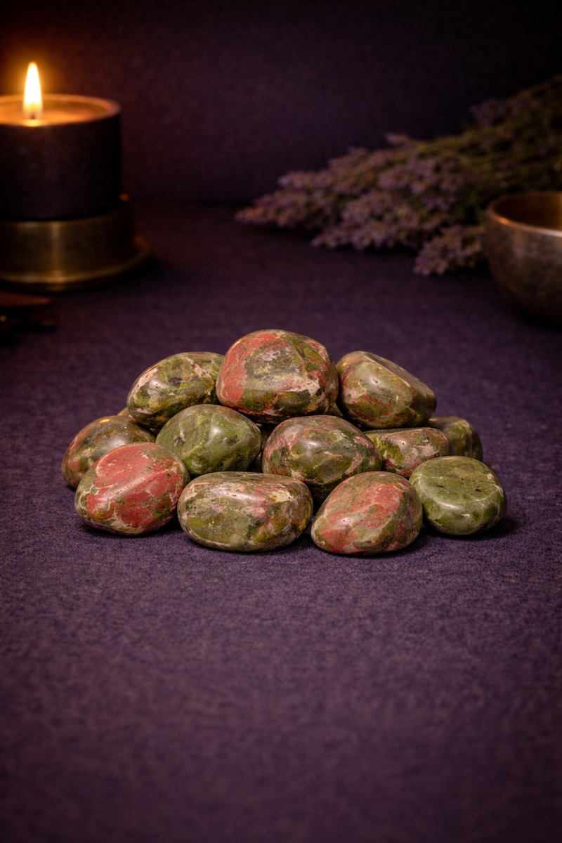 Unakite Tumbles-1