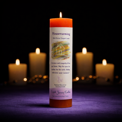 Reiki Herbal Pillar Candle House Warming-1