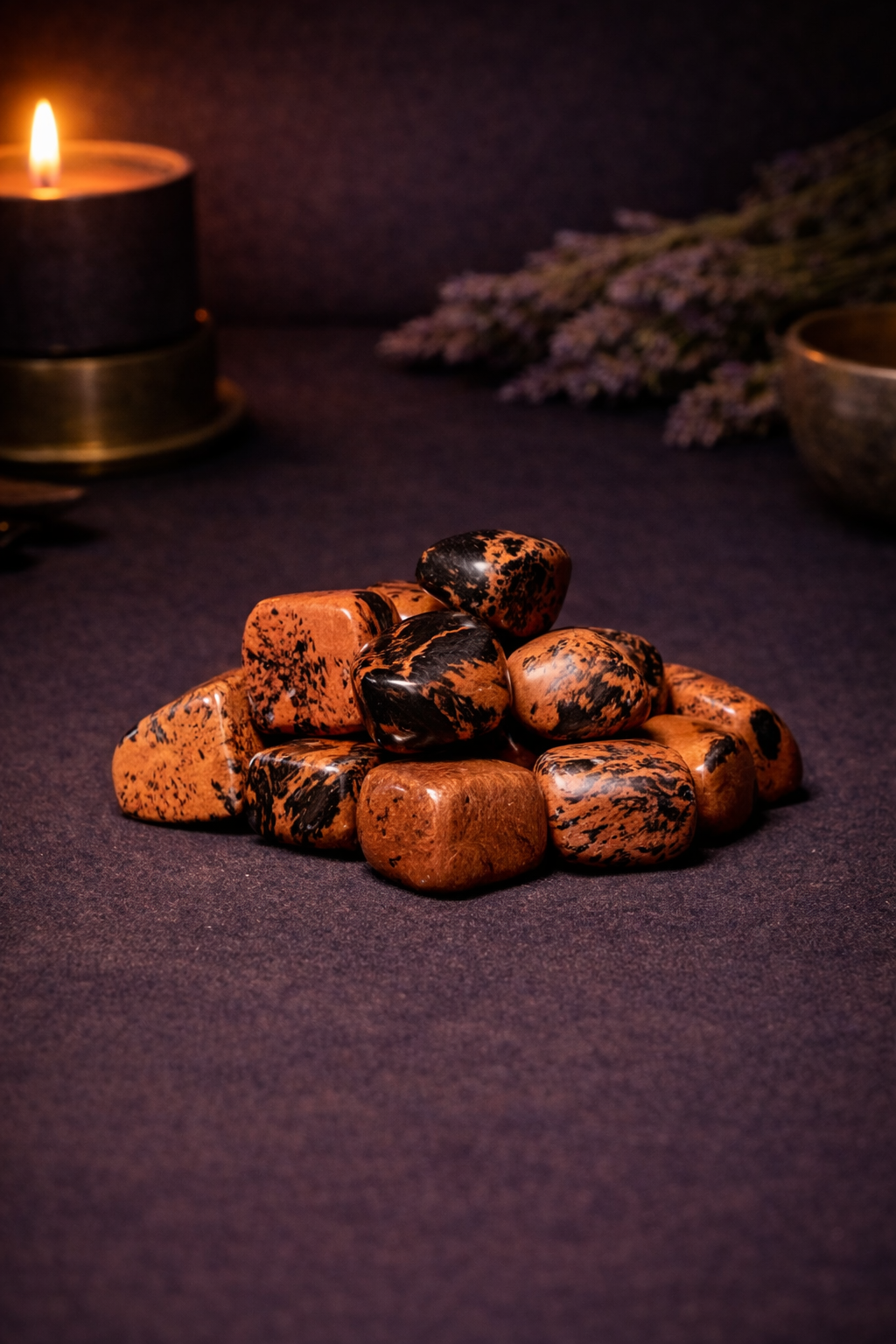 Mahogany Obsidian Tumbles-1