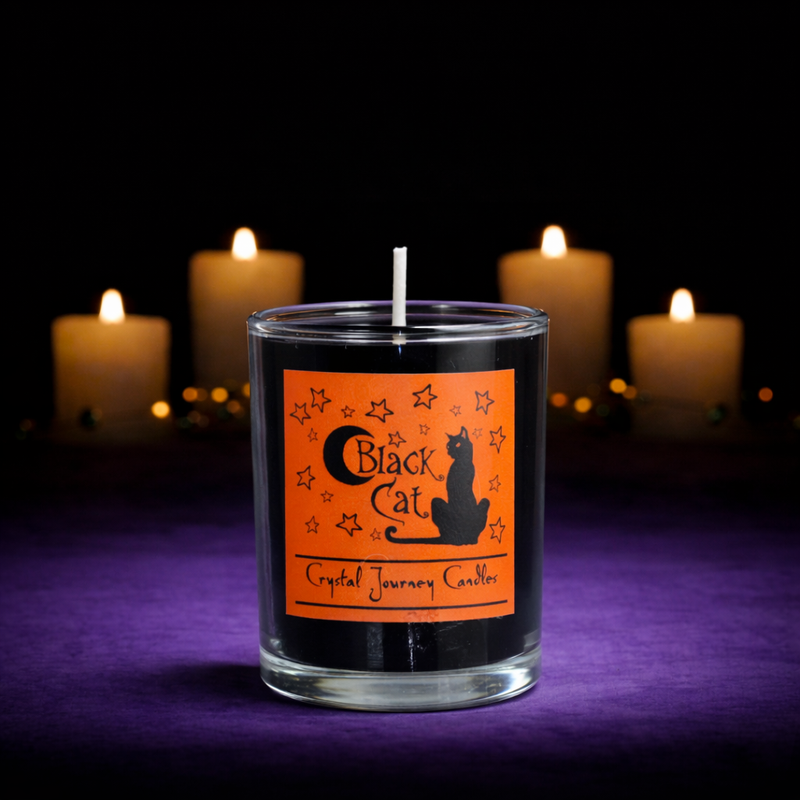 Soy Herbal Filled Votive Black Cat-1