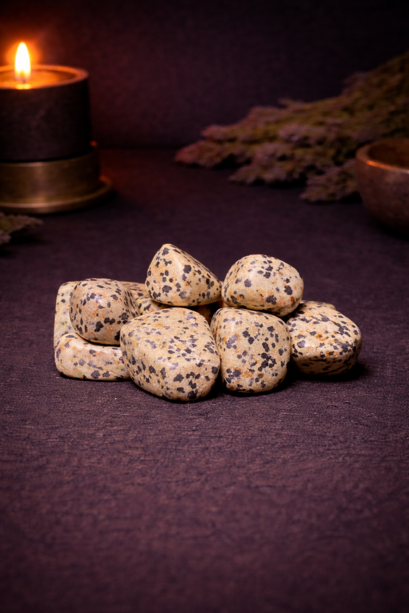Dalmatian Jasper Tumble-1