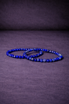 Lapis Lazuli Bead Bracelet - 4 MM-1