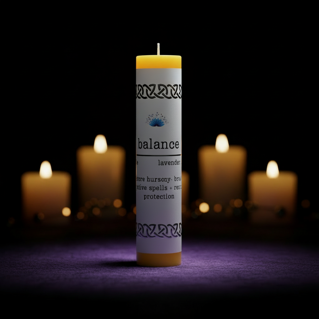 Manifestation Pillar Candle Balance