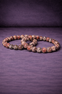 Leopard Jasper Bead Bracelet - 8 MM-1