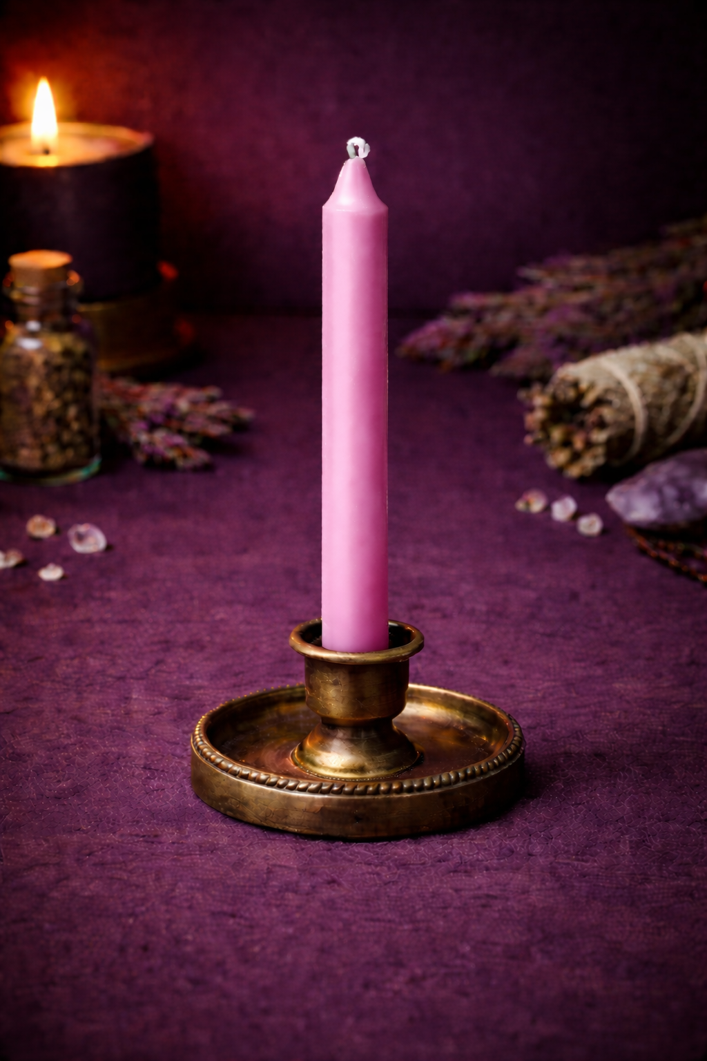 Chime Candle - 4in - Pink