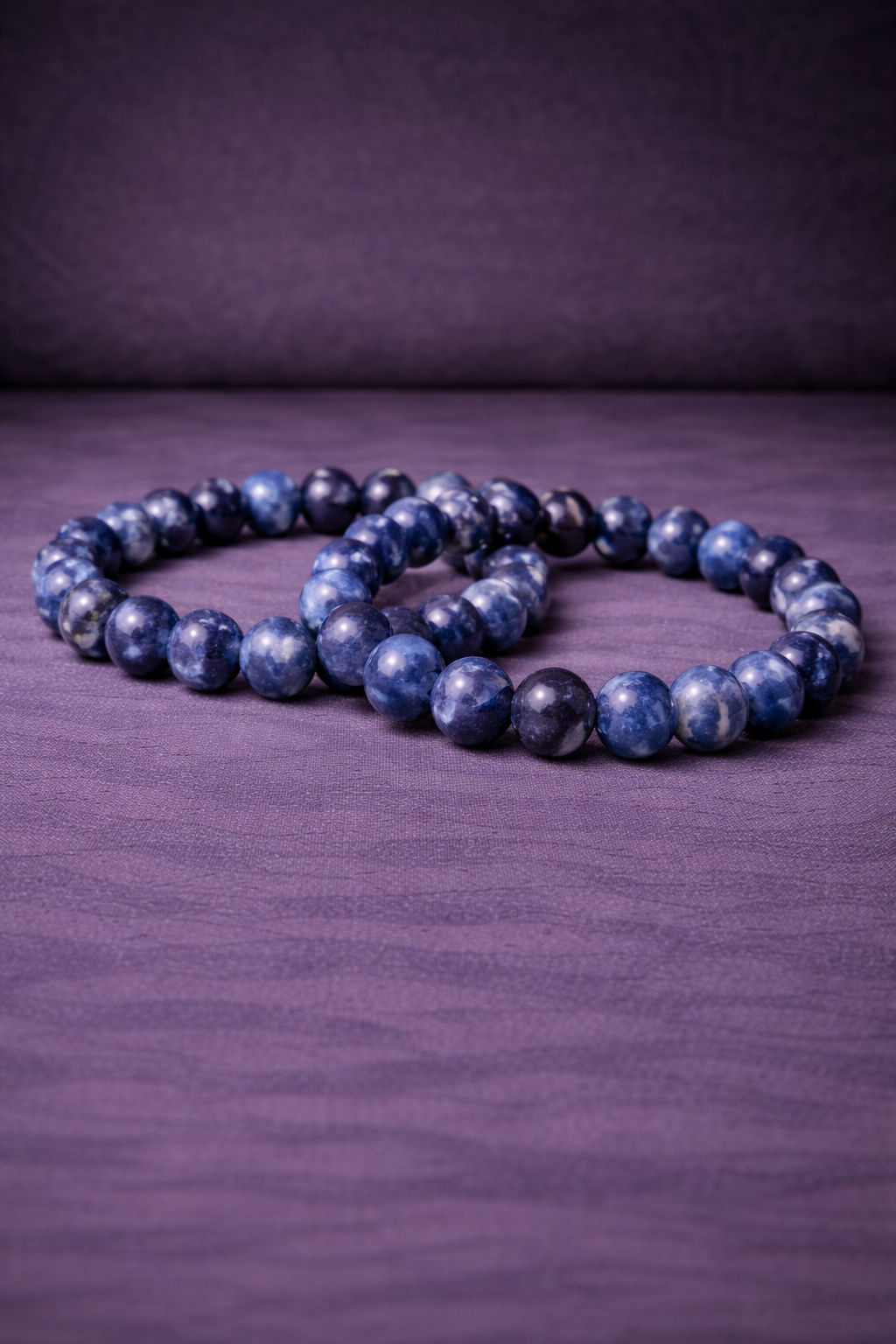 Sodalite Bead Bracelet - 8 MM-1