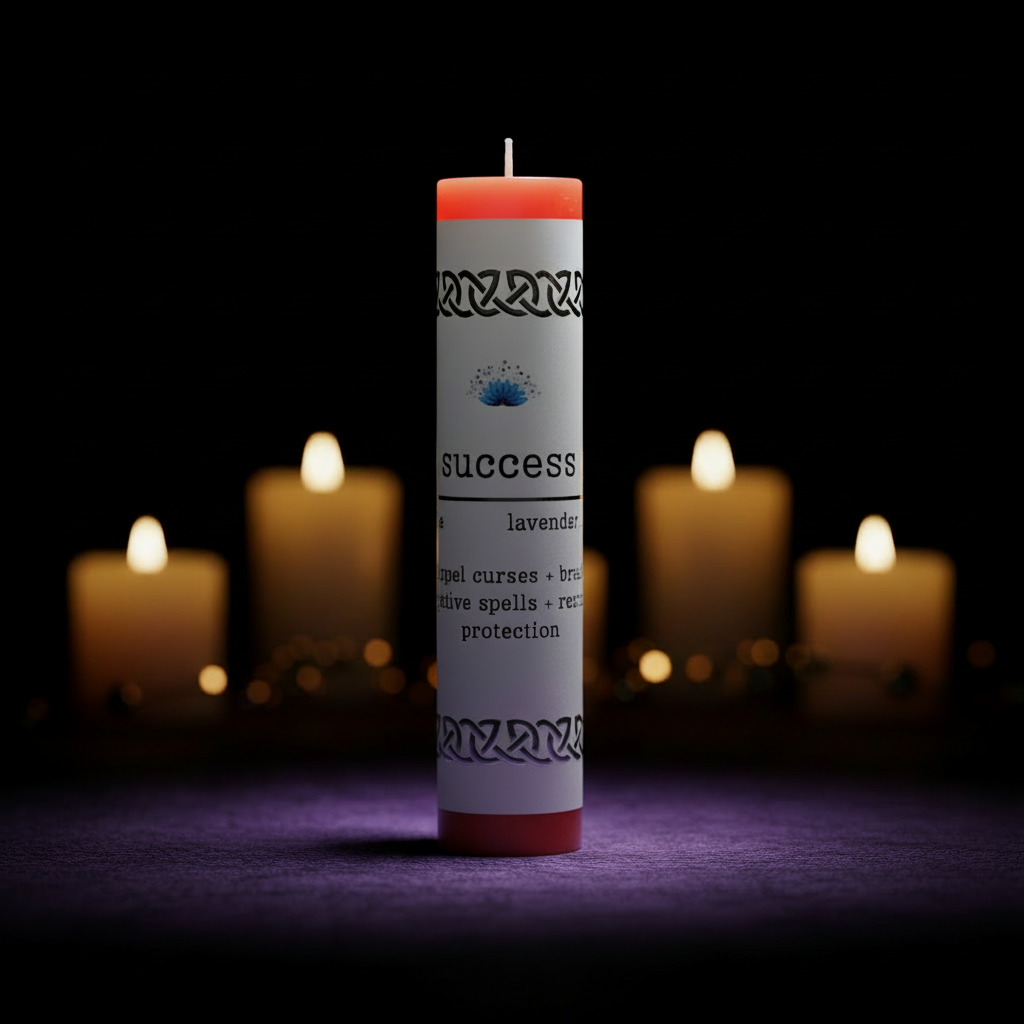 Manifestation Pillar Candle Success