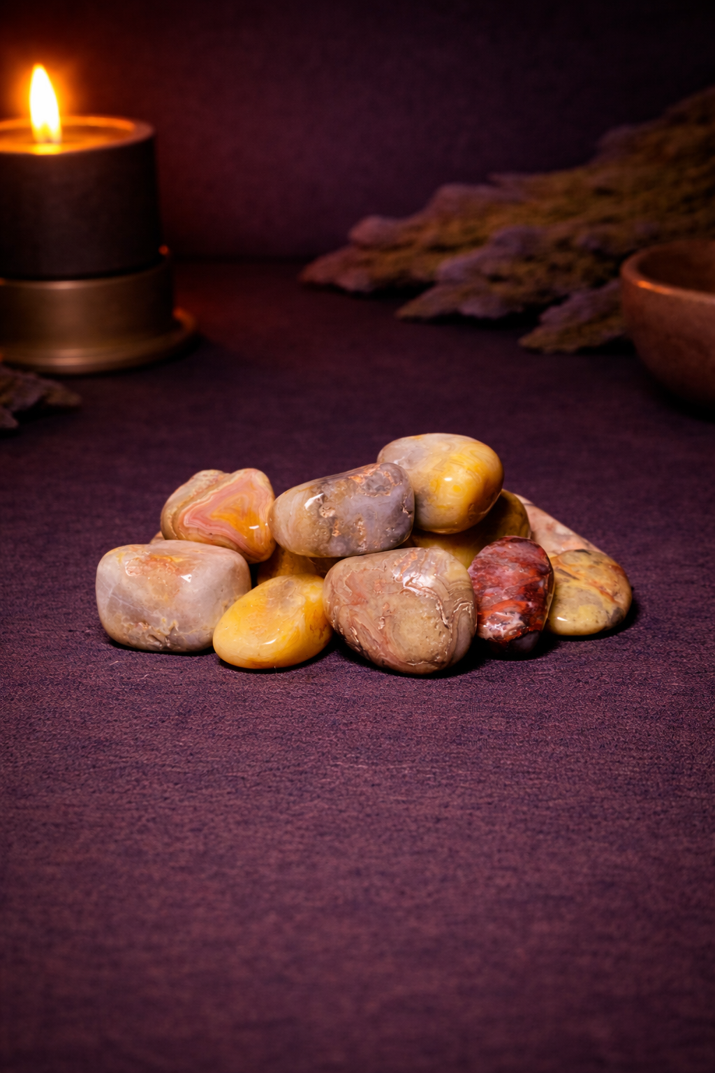 Crazy Lace Agate Tumbles