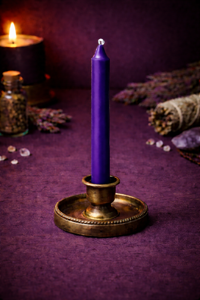 Chime Candle - 4in - Purple-1