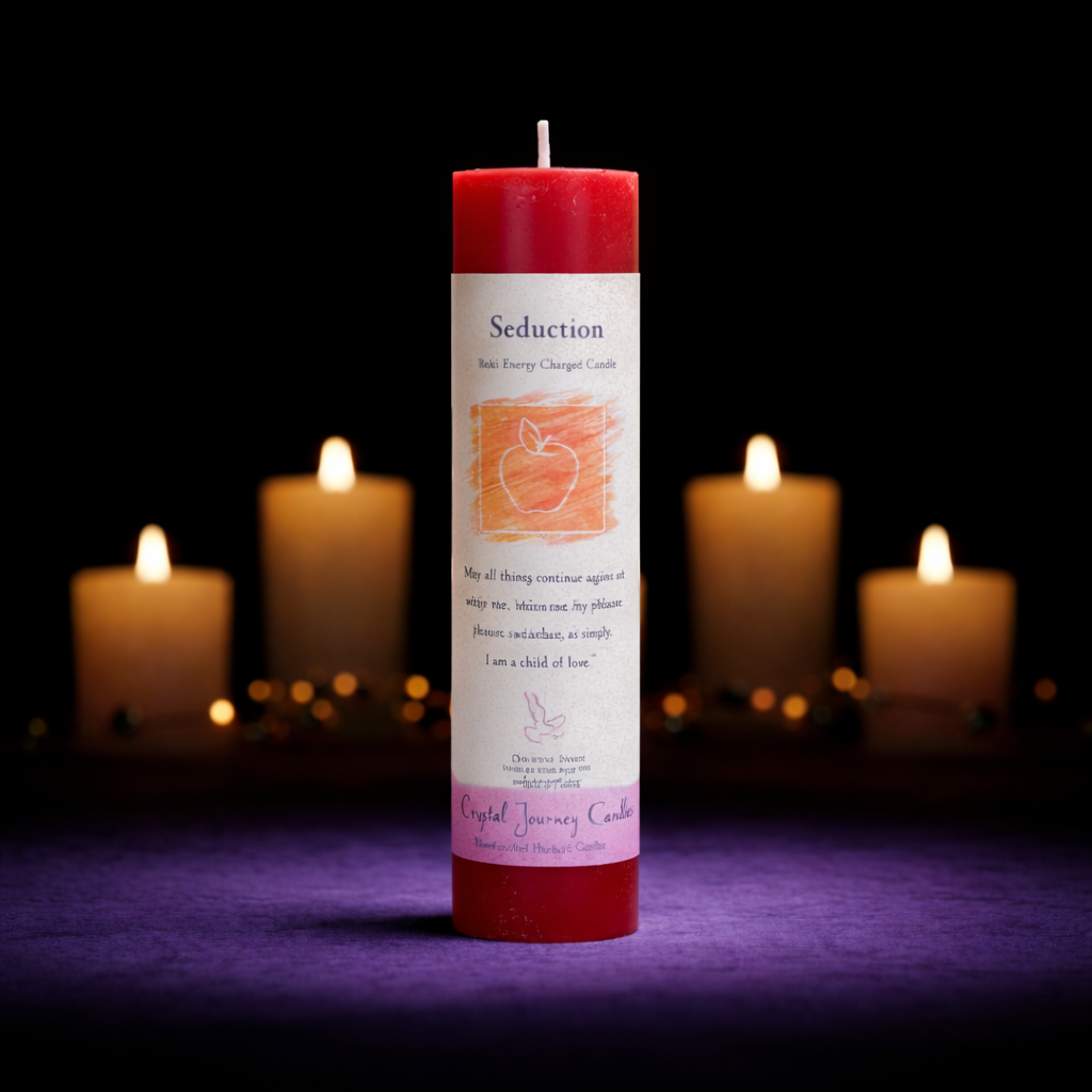 Reiki Herbal Pillar Candle Seduction-1