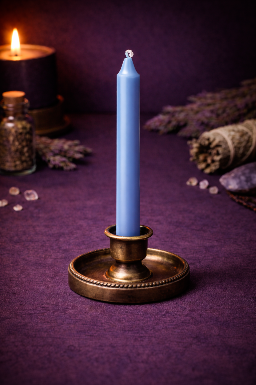 Chime Candle - 4in - Light Blue