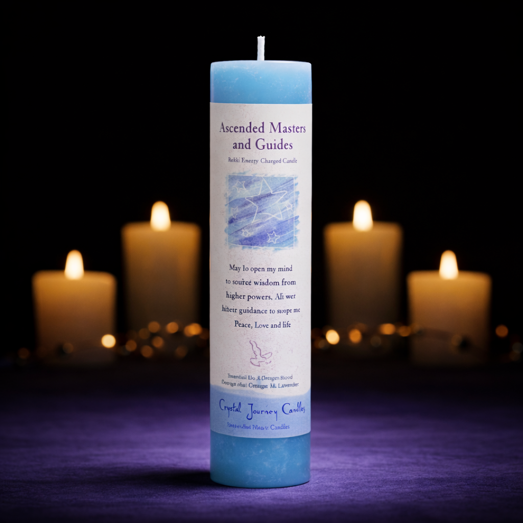 Reiki Herbal Pillar Candle Ascended Masters