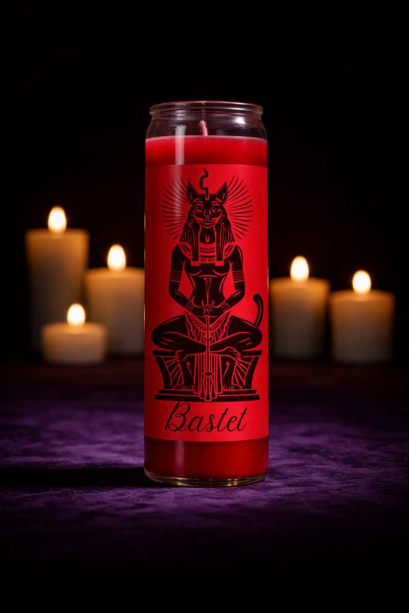 Deity 7 Day Candle - Bastet-1
