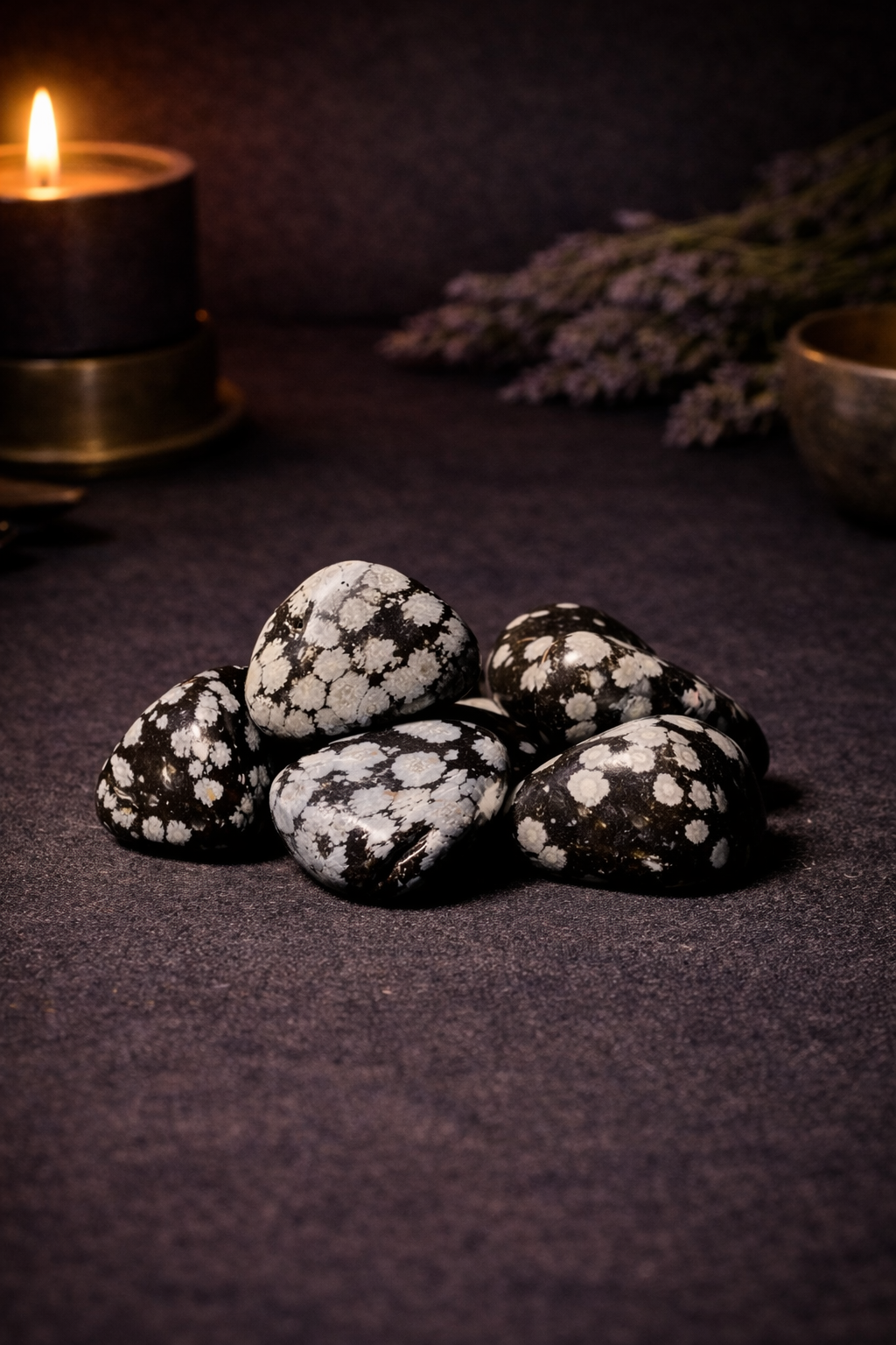 Snowflake Obsidian Tumbles-1