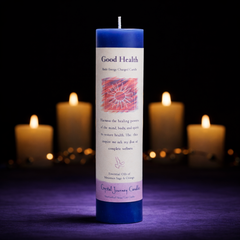 Reiki Herbal Pillar Candle Good Health-1