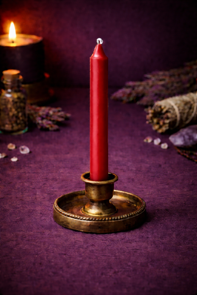 Chime Candle - 4in - Red-1