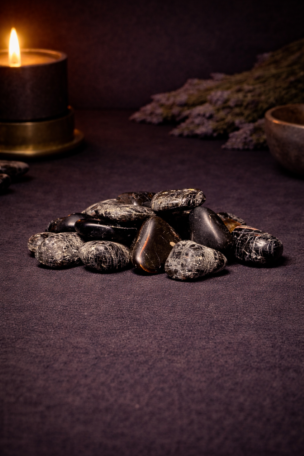 Black Tourmaline Tumbles