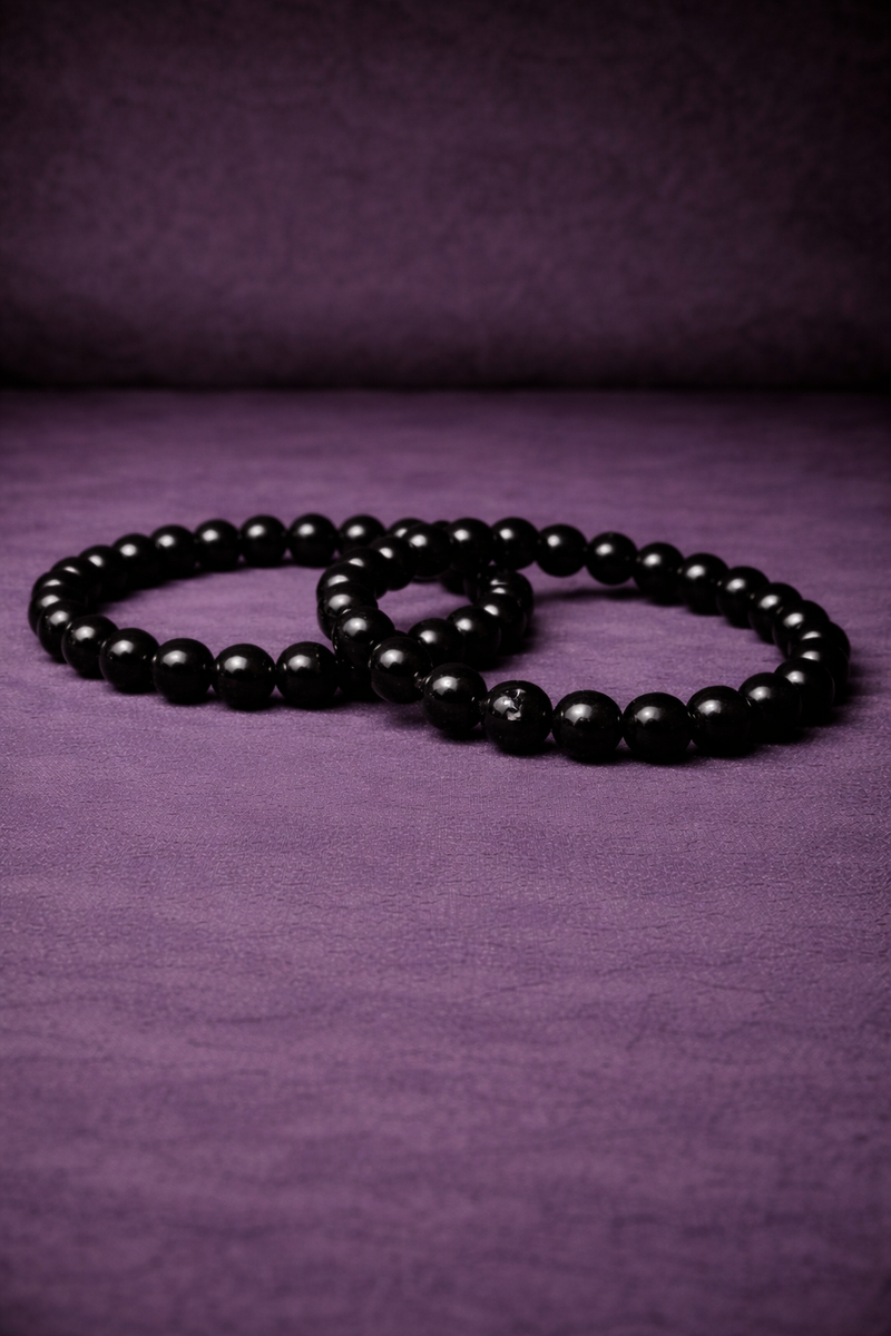Obsidian Bead Bracelet - 8 MM-1