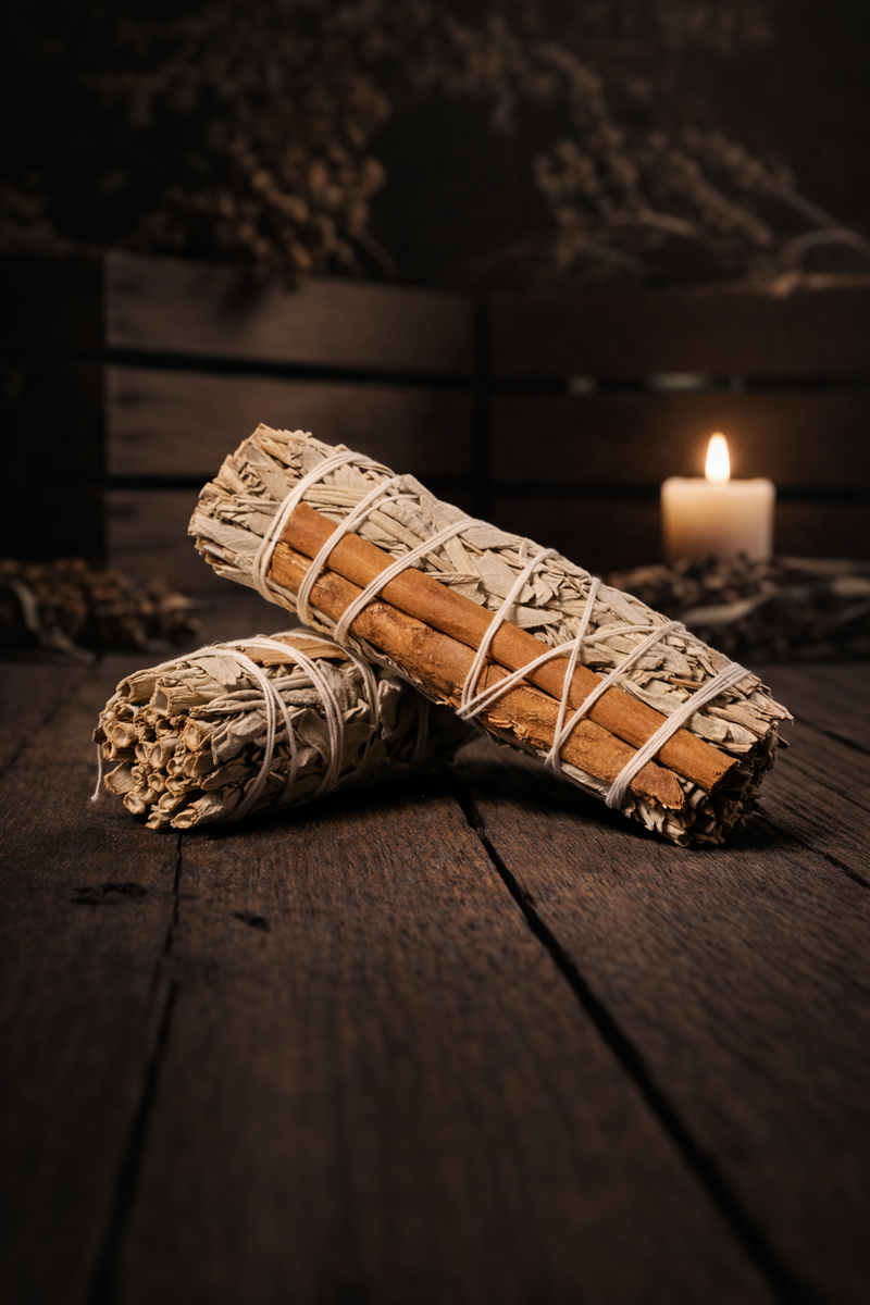 White Sage & Cinnamon 4 inch-1