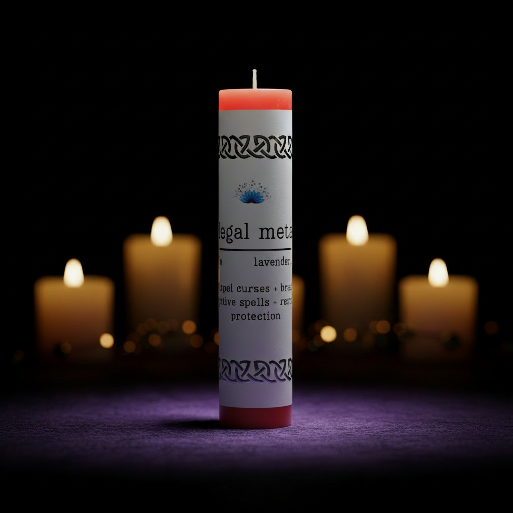 Manifestation Pillar Candle Legal Matters-1
