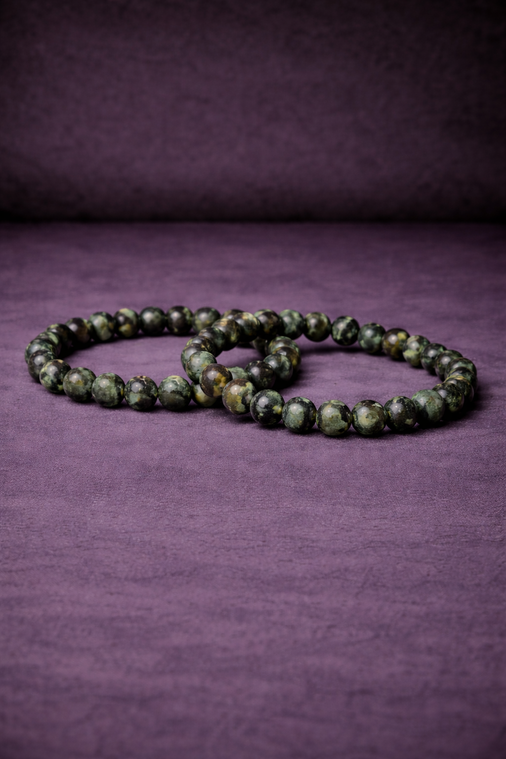 Kambaba Jasper Bead Bracelet - 8 MM-1
