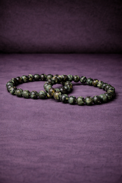 Kambaba Jasper Bead Bracelet - 8 MM-1