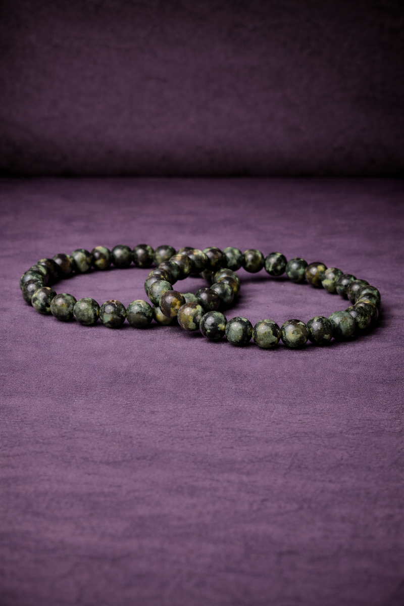 Kambaba Jasper Bead Bracelet - 8 MM-1