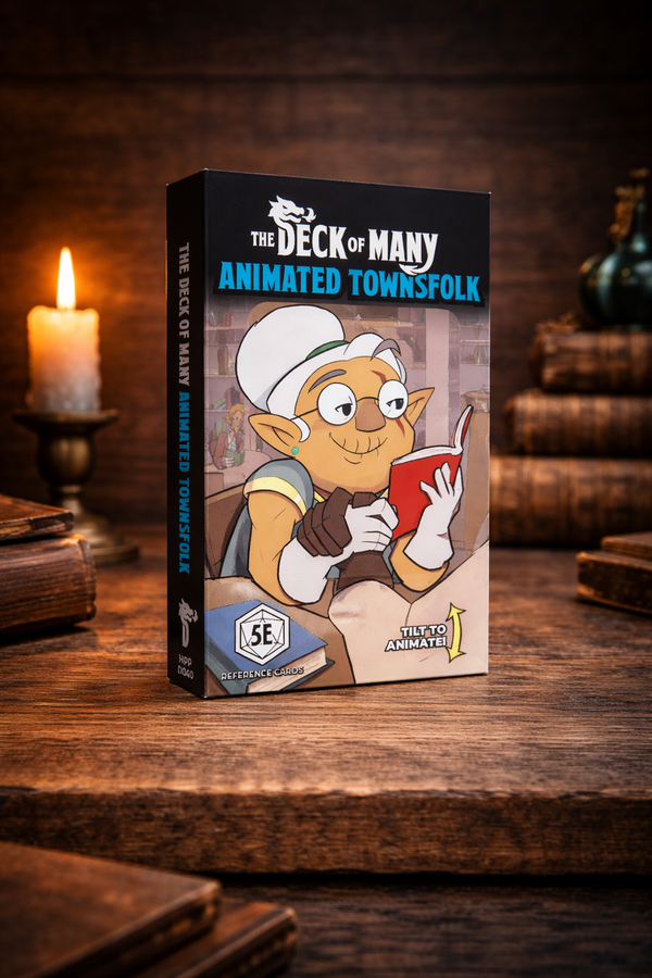 Animated: Deck of Townsfolk - 5e 2014 D&D (Reference Cards)